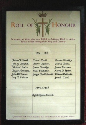(2) Church of the Epiphany: Roll of Honour