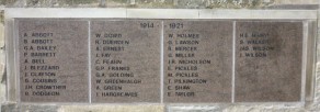 (1b) War Memorial: New Memorial Area, panel no 1