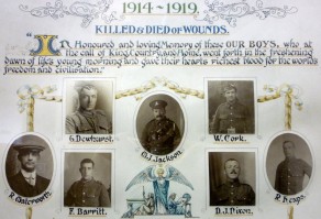 (6) Union Working Men's Club & Institute Roll of Honour - detail