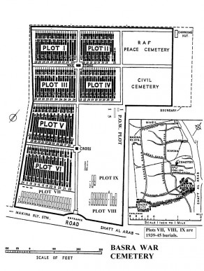 CWGC Cemetery Plan: BASRA WAR CEMETERY