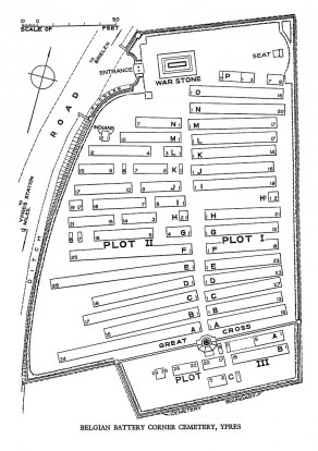 CWGC Cemetery Plan: BELGIAN BATTERY CORNER CEMETERY