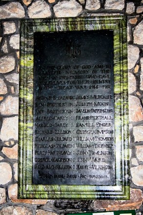 (2) Church of St Peter & St Paul: memorial plaque