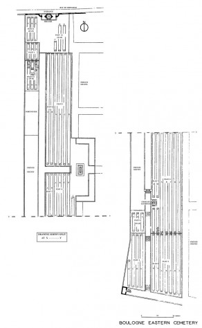 CWGC Cemetery Plan: BOULOGNE EASTERN CEMETERY
