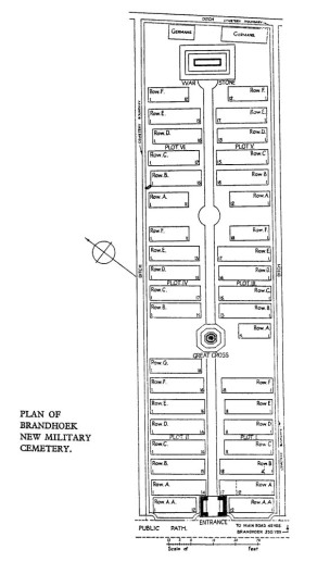 CWGC Cemetery Plan: BRANDHOEK NEW MILITARY CEMETERY