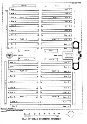 CWGC Cemetery Plan: CALAIS SOUTHERN CEMETERY