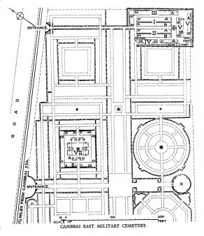 CWGC Cemetery Plan: CAMBRAI EAST MILITARY CEMETERY