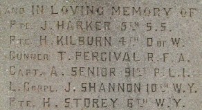 (1) War Memorial: detail