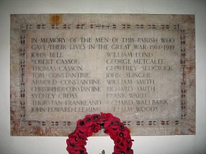 (2) St James's Church: memorial plaque(2) St James's Church: memorial plaque