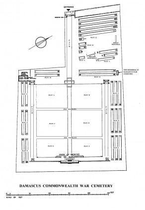 CWGC Cemetery Plan: DAMASCUS COMMONWEALTH WAR CEMETERY