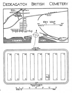 CWGC Cemetery Plan: DEDEAGATCH BRITISH CEMETERY