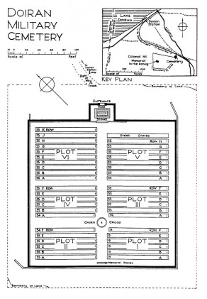 CWGC Cemetery Plan: DOIRAN MILITARY CEMETERY