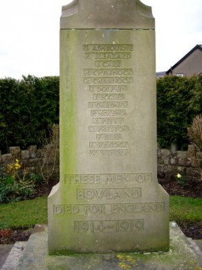(1) War Memorial: detail, Roll of Honour