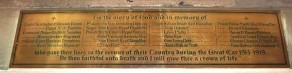 (2a) Church of St Mary the Virgin: brass memorial plaque