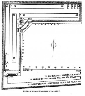 CWGC Cemetery Plan: ENGLEFONTAINE BRITISH CEMETERY
