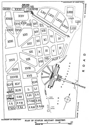 CWGC Cemetery Plan: ETAPLES MILITARY CEMETERY
