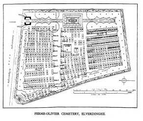 CWGC Cemetery Plan: FERME-OLIVIER CEMETERY