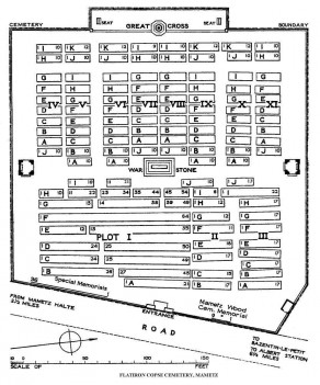 CWGC Cemetery Plan: FLATIRON COPSE CEMETERY, MAMETZ