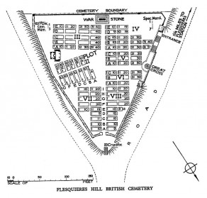 CWGC Cemetery Plan: FLESQUIERES HILL BRITISH CEMETERY