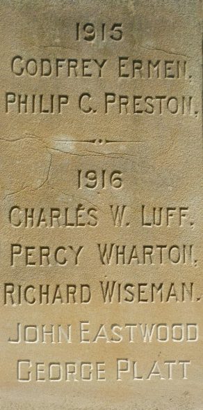 (1) War Memorial: detail
