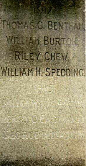 (1) War Memorial: detail