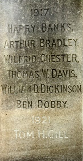 (1) War Memorial: detail