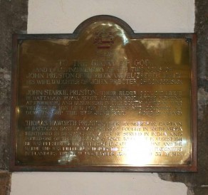 (1b) St Alkelda's Church: private brass plaque (Thomas Haworth Preston)