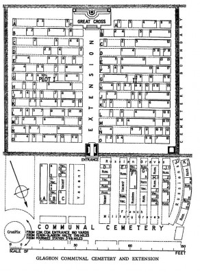 CWGC Cemetery Plan: GLAGEON COMMUNAL CEMETERY EXTENSION