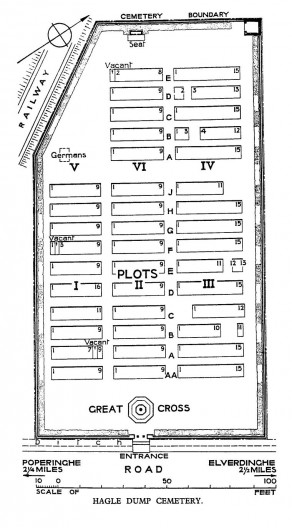 CWGC Cemetery Plan: HAGLE DUMP CEMETERY