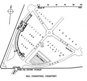 CWGC Cemetery Plan: HALLE COMMUNAL CEMETERY