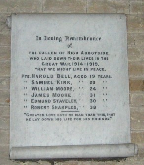 (1a) Church of St Mary & St John: memorial plaque
