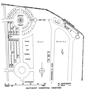 CWGC Cemetery Plan: HAUTMONT COMMUNAL CEMETERY