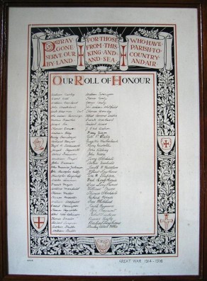 (2) Ibbotson Institute: framed hand written Roll of Honour