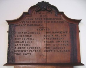 (1) Methodist Church: carved wooden plaque