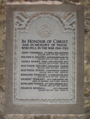 (1) St Michael's Church: memorial tablet