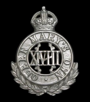 Regiment / Corps / Service Badge: Hussars, 18th (Queen Mary’s Own)