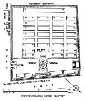 CWGC Cemetery Plan: JONCHERY-SUR-VESLE BRITISH CEMETERY