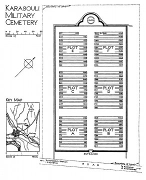 CWGC Cemetery Plan: KARASOULI MILITARY CEMETERY