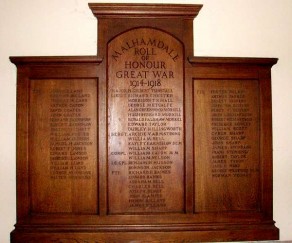 (2) Church Hall: Malhamdale Roll of Honour
