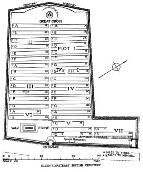 CWGC Cemetery Plan: KLEIN-VIERSTRAAT BRITISH CEMETERY