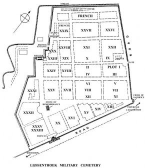 CWGC Cemetery Plan: LIJSSENTHOEK MILITARY CEMETERY