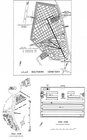 CWGC Cemetery Plan: LILLE SOUTHERN CEMETERY