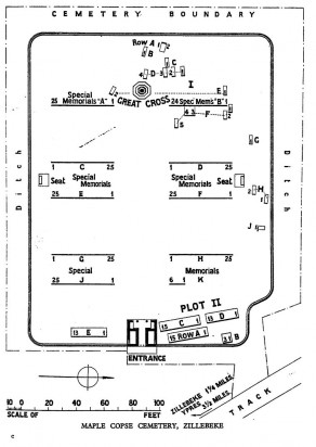 CWGC Cemetery Plan: MAPLE COPSE CEMETERY