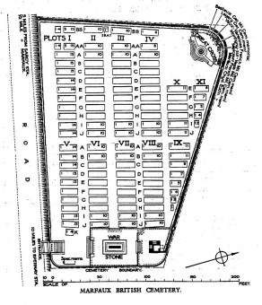CWGC Cemetery Plan: MARFAUX BRITISH CEMETERY