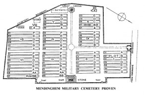 CWGC Cemetery Plan: MENDINGHEM MILITARY CEMETERY