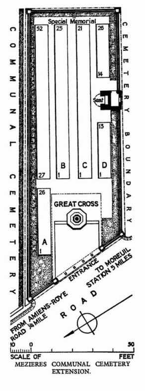 CWGC Cemetery Plan: MEZIERES COMMUNAL CEMETERY EXTENSION