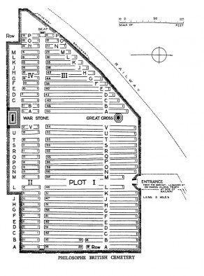 CWGC Cemetery Plan: PHILOSOPHE BRITISH CEMETERY, MAZINGARBE