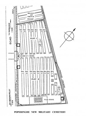 CWGC Cemetery Plan: POPERINGHE NEW MILITARY CEMETERY