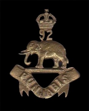 Regiment / Corps / Service Badge: Punjabis, 92nd