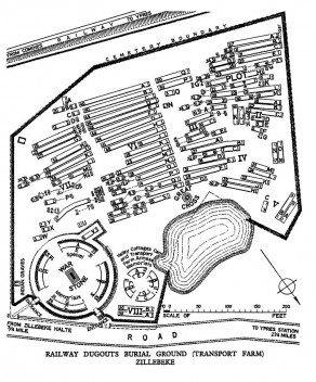 CWGC Cemetery Plan: RAILWAY DUGOUTS BURIAL GROUND (TRANSPORT FARM)