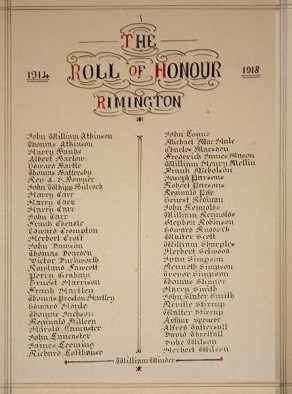 (1a) Memorial Hall: Roll of Honour